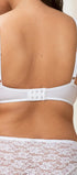 Halbschalen BH mit Einlage aus der Dessous-Serie AMOURETTE 300 von der Marke Triumph, Farbe: white, Rückansicht