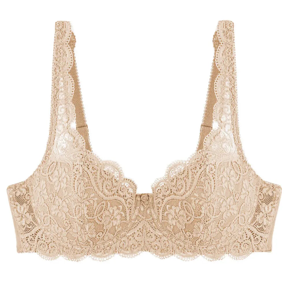 Halbschalen BH mit Einlage aus der Dessous-Serie AMOURETTE 300 von der Marke Triumph, Farbe: skin, Produktfoto