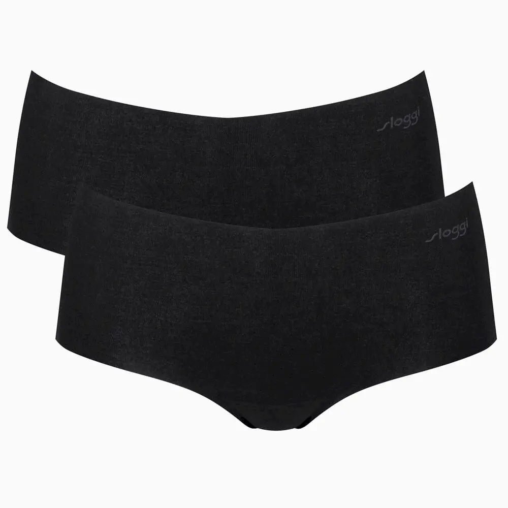 Short im 2er Pack aus der Wäsche-Serie ZERO MODAL 2.0 von der Marke Sloggi, Farbe: black, Produktfoto