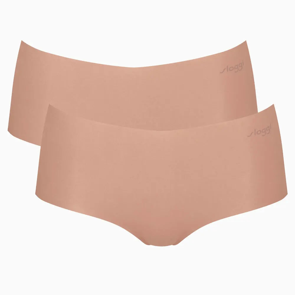 Short im 2er Pack aus der Wäsche-Serie ZERO MODAL 2.0 von der Marke Sloggi, Farbe: cameo brown, Produktfoto