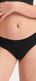 Hipstring im 2er Pack aus der Unterwäsche-Serie ZERO MODAL 2.0von der Marke Sloggi, Farbe: black, Vorderansicht