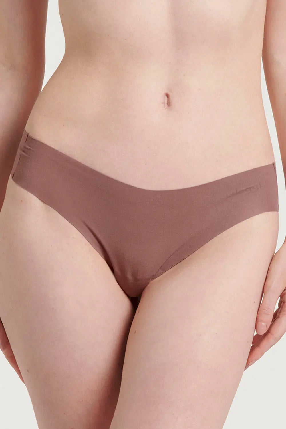 Hipstring im 2er Pack aus der Unterwäsche-Serie ZERO MODAL 2.0von der Marke Sloggi, Farbe: cacao, Vorderansicht